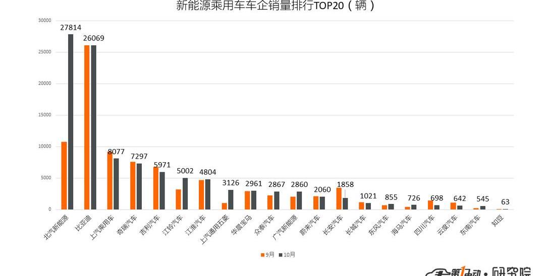 BYD, Weilai, Roewe, Zotye, Audi